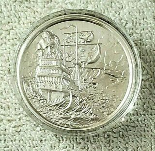 Privateer Series 2 Oz High Relief The Storm.  999 Fine Silver Round