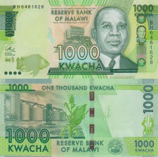 Malawi 1000 Kwacha (1.  1.  2016) - Chilembwe/bank Building/p67b