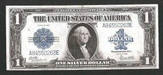 ABSOLUTELY GORGEOUS WOODS/WHITE SILVER CERTIFICATE 1923 $1 LARGE NOTE 3