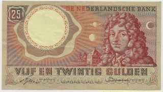 1955 Netherlands 25 Gulden Xf/au Priced Right Inv 1662