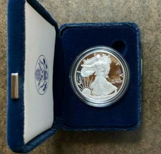 2007 - W Gem Proof American Silver Eagle Coin W/box & -