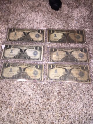 One Dollar 1899 Silver Certificates 4