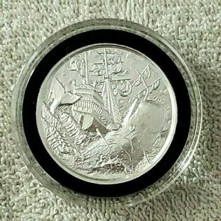 Privateer Series 2 Oz High Relief White Whale.  999 Fine Silver Round