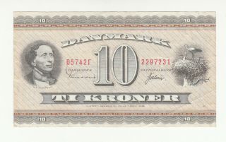 Denmark 10 Kroner 1974 Circ.  @