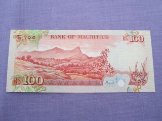 Mauritius 100 rupees 1986 A prefix UNC 2