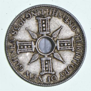 1938 Guinea 1 Shilling - World Silver Coin - 5.  4g 746