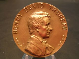 Henry Thoreau Nyu Hall Of Fame Bronze Medal - Medallic Art Company