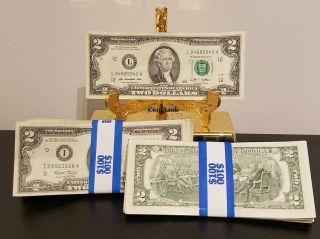 25 - $2 Dollar Bills Federal Reserve Notes Ranging From 1976 1995 2003 2009 2013