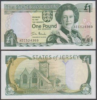 U.  K.  States Of Jersey - Queen Elizabeth Ii,  1 Pound,  Nd (2000),  Cu,  P - 26 (b)
