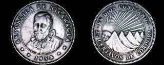 1952 Nicaraguan 25 Centavo World Coin - Nicaragua
