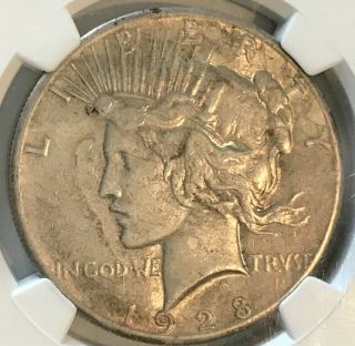 1928 P Peace Silver Dollar Ngc Xf Details
