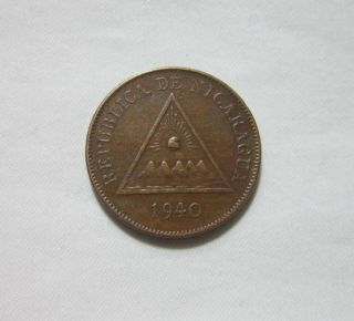 Nicaragua.  1 Centavo,  1940.