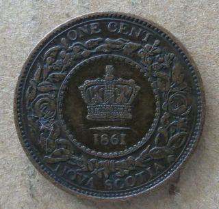 Canada Nova Scotia 1 Cent 1861.  Ep - 8213