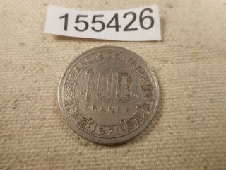 1971 Congo 100 Francs Low Mintage Album Grade Collector Coin - 155426 3