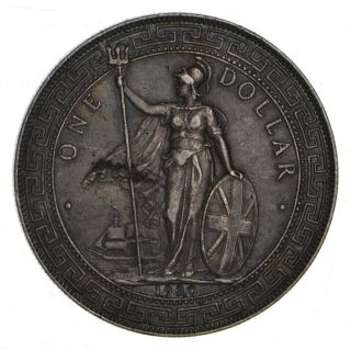 Better - 1930 United Kingdom 1 Dollar - 27.  6 Grams - World Silver Coin 383