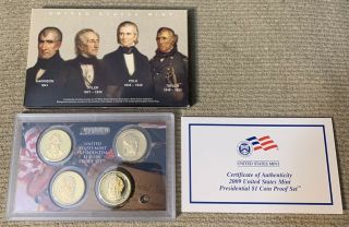 2009 S Us $1.  00 Presidential (4) Coin Proof Set