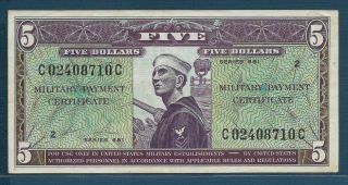 United States Us Mpc 5 Dollars,  Series 681,  Xf -