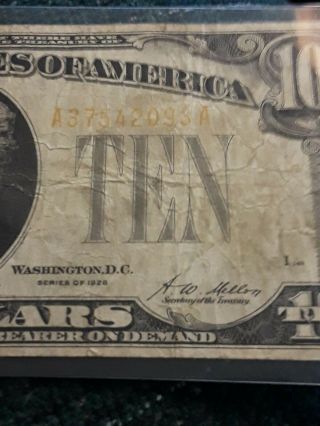 Series 1928 Ten Dollars $10 Gold Certificate Note | 7