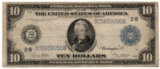 Usa - 10 Dollars 1914,  White / Mellon,  Ny,  P - 360b,  Fr - 911a