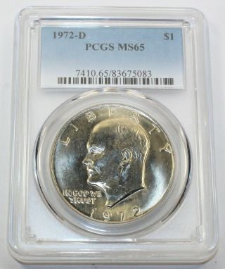 1972 - D Pcgs Ms 65 United States Eisenhower (ike) Dollar
