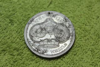 Vintage - Token - Medal - The White - King Of Wheels - Bicycle - Sewing Machine
