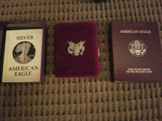 1987 Silver American Eagle Proof - Sf -.  999 Fine Silver,  1 Troy Oz.