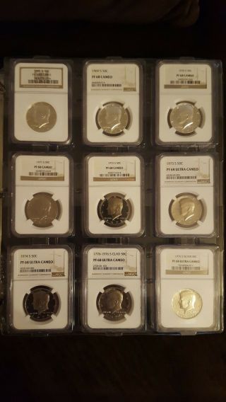 1968 Thru 1976 Pf 68 Cameos Look At Pics Coins Are What You Receive