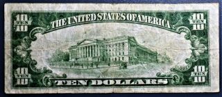 1928 $10 TEN DOLLAR BILL GOLD CERTIFICATE Fr 2400 A1173 2