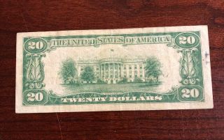 1929 $20 National Bank Note - Federal Reserve Bank Of Atlanta Georgia 5