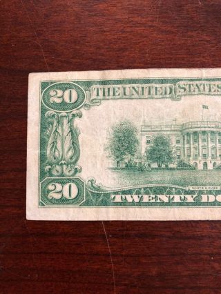1929 $20 National Bank Note - Federal Reserve Bank Of Atlanta Georgia 6