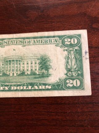 1929 $20 National Bank Note - Federal Reserve Bank Of Atlanta Georgia 8