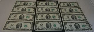 Set Of 3 - 1976 United States $2 Uncut Sheet Of 4 Notes - Replacement Star Notes