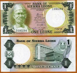 Sierra Leone,  1 Leone,  1984,  Pick 5,  Unc