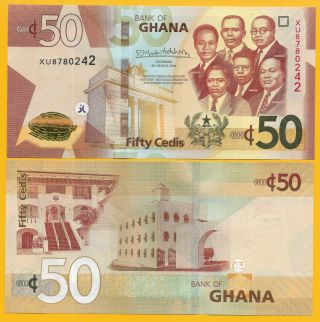 Ghana 50 Cedi P - 2019 Unc Banknote
