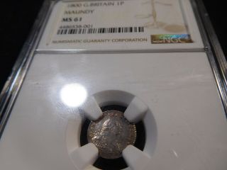 Y110 Great Britain 1800 Maundy Penny Ngc Ms - 61