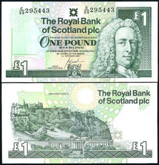Scotland 1 Pound 2001 P 351 Unc