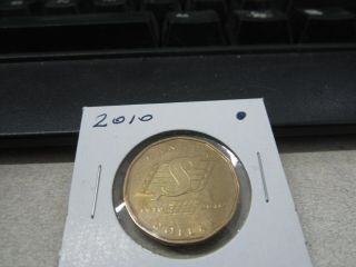 2010 Saskatchewan Roughriders - Canada - Loonie - Canadian Dollar