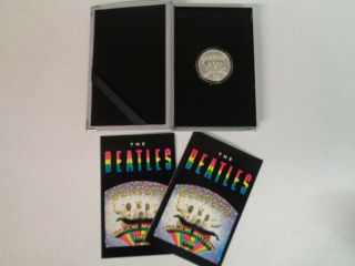 1990 The Beatles Magical Mystery Tour Album Limited Edition 1 0z.  Silver Coin