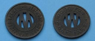 Transit Token - - Westmont Boro.  Inclined Plane.  Johnstown Pa Area.