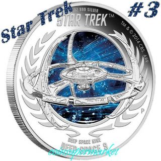 2015 Star Trek: Deep Space Nine – Deep Space 9 1oz Silver Proof Coin Perth Mint！