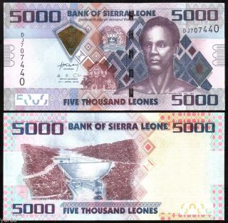 Sierra Leone - 5000 Leones 2010 Unc,  Pick 32