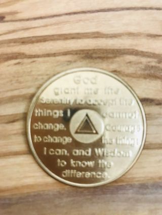 AA NA Token Coin To Thine Own Self Be True Recovery IV Gold Red Black 3