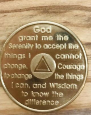 AA NA Token Coin To Thine Own Self Be True Recovery IV Gold Red Black 4
