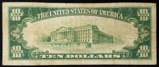 1929 $10.  00 National Currency,  The National Exchange Bank of Waukesha,  WI 6
