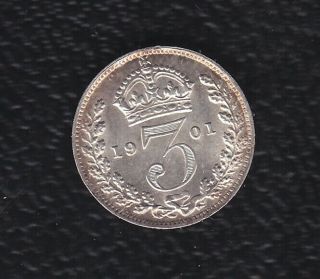 Great Britain 3 Pence 1901 Silver