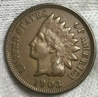 1903 Indian Head Cent Penny Xf Great Starter With Color