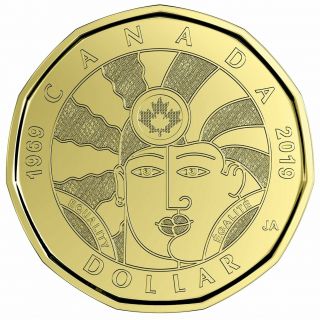2019 Canada $1 Equality Bu Loonie From Special Wrap Roll Coin