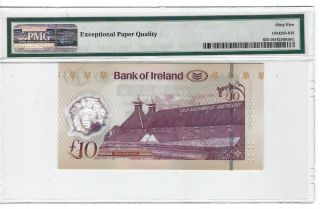 P - UNL 2017 10 Pounds,  Ireland - Northern,  Bank of Ireland.  PMG 65EPQ GEM 2
