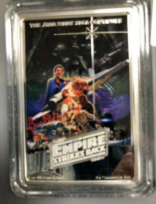 2017 Star Wars Empire Strikes Back Poster Coin - 1 Oz.  Silver Coin - 2nd Coin