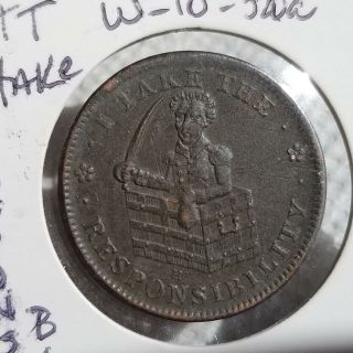 I Take The Responisbility Andrew Jackson Hard Times Token W - 10 - 320a A13